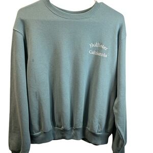 Hollister Teal Crewneck Sweatshirt